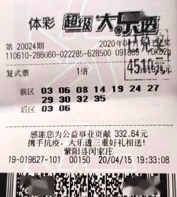 体彩大乐透周六开奖,大奖花落谁家？