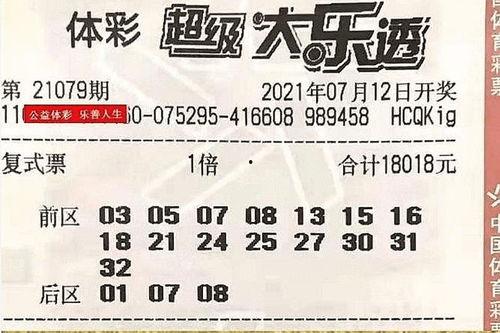 体彩大乐透开奖79期,幸运号码揭晓，大奖花落谁家？